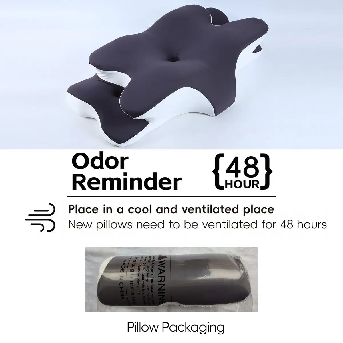 Ultimate Comfort: Ergonomic Double-Sided Neck Pillow with Cooling Cover and Extra-Large Armrest for All Sleep Positions