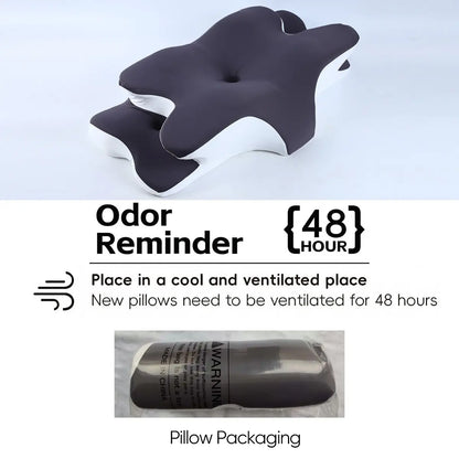 Ultimate Comfort: Ergonomic Double-Sided Neck Pillow with Cooling Cover and Extra-Large Armrest for All Sleep Positions
